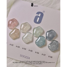 Sujja Gel No. 6 Velvet Gel Nail 8 Piece Set, 1 Set / 수짜젤 6번 벨벳젤 네일 8종 세트, 1세트