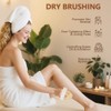 2 Pack Dry Brushing Body Brush for Lymphatic Natural Bristle