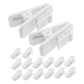 COHEALI 60pcs White Earphone Wire Clips for Cables Secure Headphone Mount Cable Holders with Plastic Clamp to Keep Microphone and Earbuds Place Compact Tangle Cord Organizer for