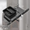 Pocket Door Lock Hardware with Pull, Recessed Handle Latch,Invisible Sliding