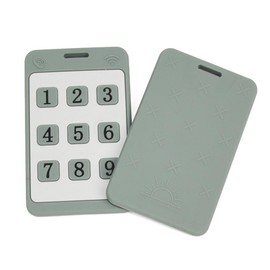 Silicone Baby Teether Phone Soft, Flexible, Non-Toxic Teething Toy for Baby Teether for Baby Boy or Girl Baby Molar Teether Chew Toy (Green)