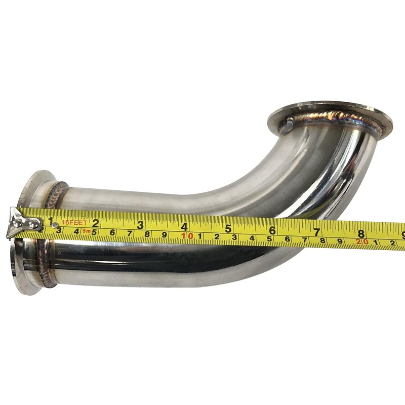 2.5" ID V-Band Turbo Stainless Steel 90 Degree Exhaust Elbow
