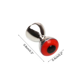 Fly Tying Dumbbell Eyes, 50Pcs Barbell Fishing Eyes Fly Tying Barbell Eyes Streamers Beads for Fly Fishing Materials Made