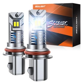 SEALIGHT Fog Bulbs Combo, 𝐒𝐮𝐩𝐞𝐫𝐢𝐨𝐫 𝐁𝐫𝐢𝐠𝐡𝐭𝐧𝐞𝐬𝐬 Fog Bulbs 6500K Cool White for ATVS, Fog Powersports Bulbs Plug-N-Play, Pack of 4