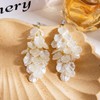 Tassel Shell Earrings for Women White Shell Statement Sea Summer