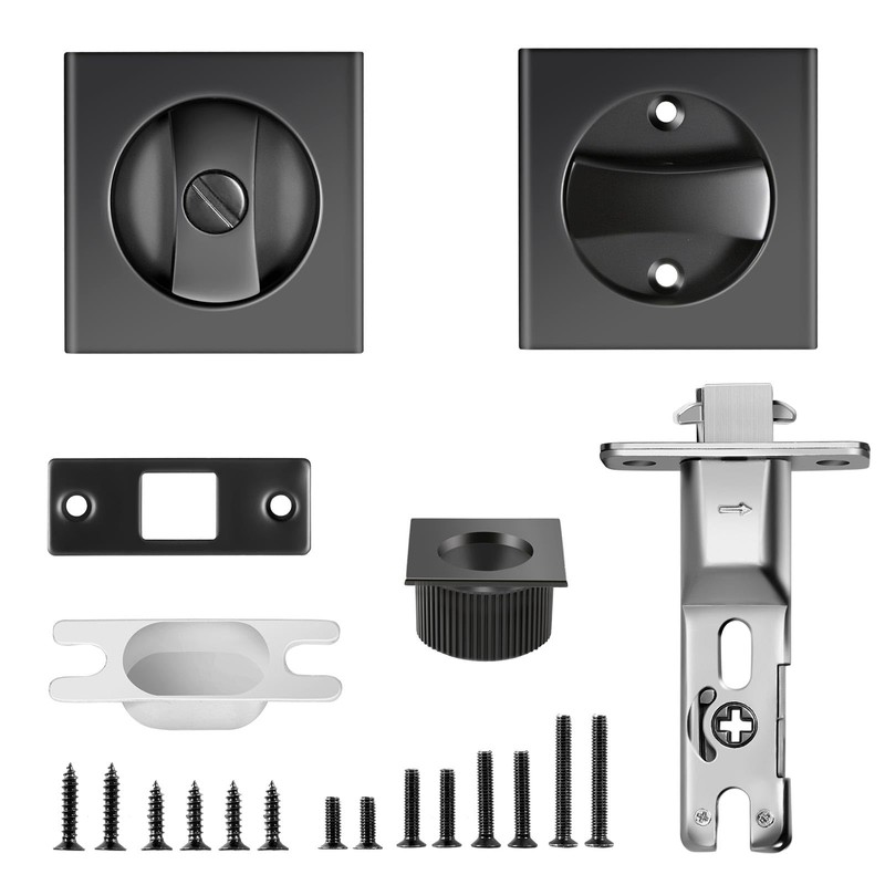 Lipshome Pocket Door Lock, Pocket Door Lock with Key, Pocket