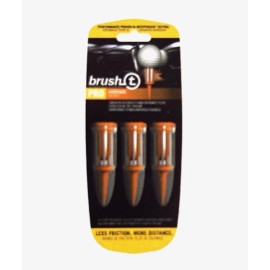 Brush-t BRUSH T Orange O/S Driver 3 PK NEW IN PACKAGE GOLF TEE BRISTLES