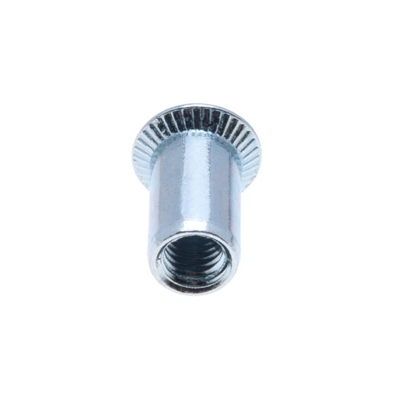 M6 Blind Rivet Nuts, Countersunk Head Round Body Open-ended Threaded