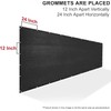 SHADEWIZ 6' x 8' Custom Size Black Privacy Screen Fence