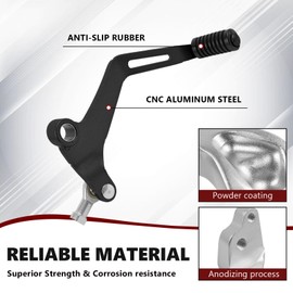 PIKPOP Gear Shift Lever Shifter Foot Pedal Motorcycle Accessories Replacement for Kawasaki Ninja 650 Z650 Z650RS 2017-2025(Black)