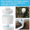 4" PVC Sewer Cleanout Cap with Plug