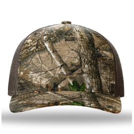 Richardson 112PFP Trucker Hat - Realtree Edge/Brown