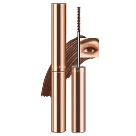 Jutqut Ultra-Curling Mascara Wasserfest Braun, No-Clumping Volumen Wimperntusche mit Silk Fiber, Smudge & Flake Proof Eyelash Eye Mascara für Long Lasting Extra Länge Dichte Eyelash