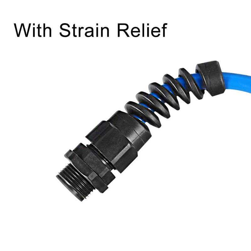 sourcing map M16 Cable Gland Waterproof IP68 Nylon Connection for