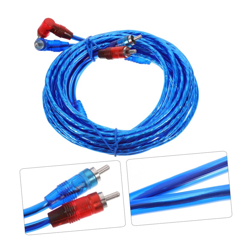 STOBAZA Dual RCA Audio Cable Copper Easy Install Compatible with