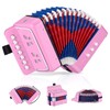 RIVVTA Accordion, 10 Keys Button Accordion 7 Key 3 Bass