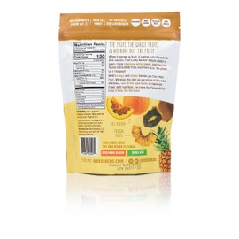 RIND Snacks Tropical Blend Dried Fruit Superfood, Organic Pineapple, Tangy Kiwi, High Fiber, Vegan, Paleo, Whole 30, Non-GMO, 3oz, 3 Pack