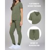 Natural Uniforms Womens Essential Cool Stretch Jogger Scrub Set (Olive,