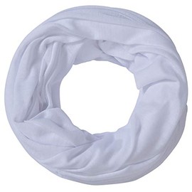 Miobo Tube scarf for men/women snood round scarf, White