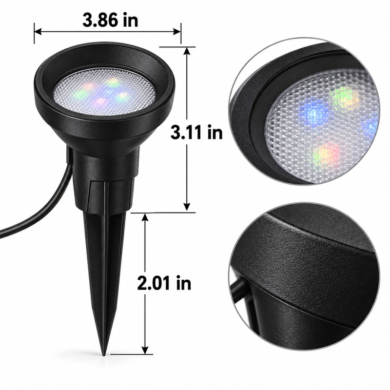 10-Pack Outdoor Solar Landscape Lights with IP65 Water Resistance