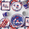 122 PCS 4th of July Plates and Napkins Sets, Independence