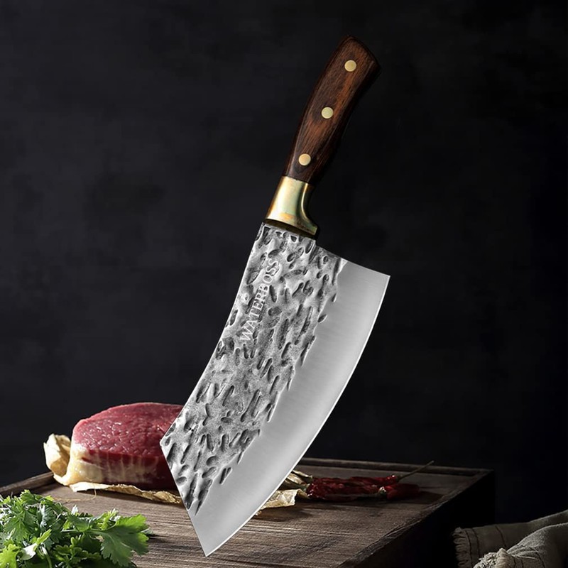 Serbian Chef Knife Meat Cleaver Sharp Slicing Knife Forged Butcher