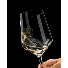 OJA Red Wine Glasses Set of 6, Premium Crystal Wine Glasses Hand Blown, 17 oz, Long Stem, Thin Rim, Perfect for Daily Use, Unique Wedding Anniversary or Birthday Gift