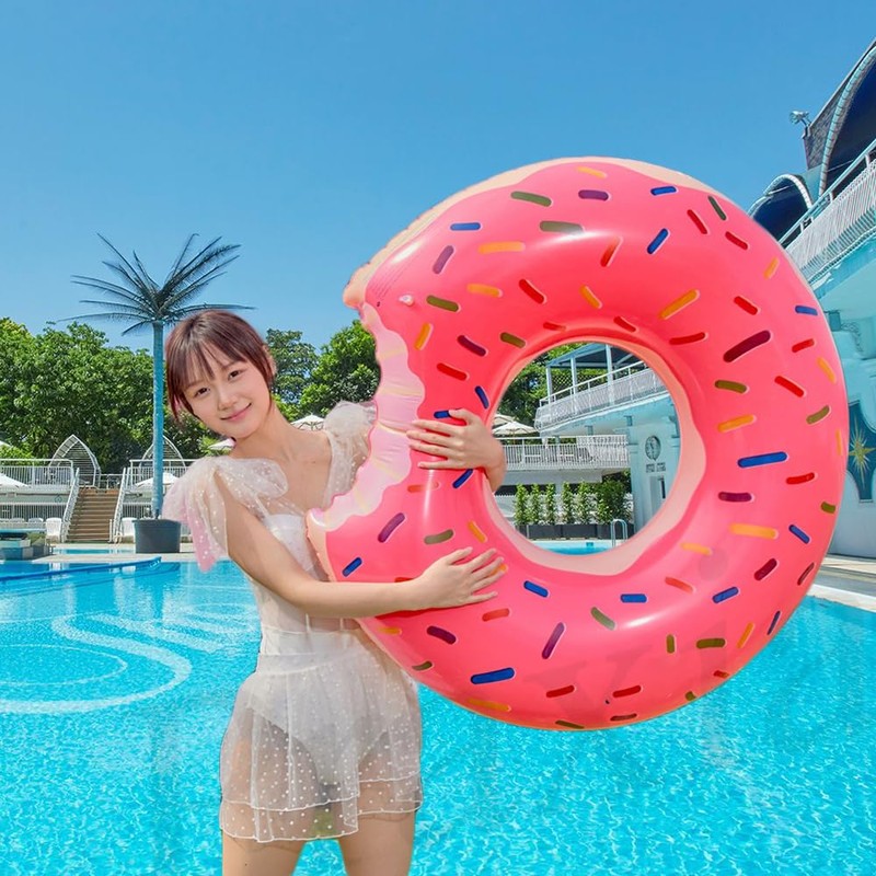 Praxia Float for Kids and Adults, Donut, Chewy Float, Large,