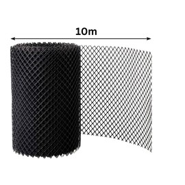 Garden Mile 5m Mesh Gutter Guard Plastic Mesh Leaf, Moss and Debris Protection Guttering Mesh 16cm Wide Prevent Drain and Gutter Blockages Easy Installation Filter Gutter Mesh Roll