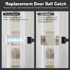 Magnetic Ball Door Catch, Grey, Concealed Hardware Lock for French