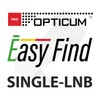 RED OPTICUM Easyfind LNB Single, Heat and Cold-Resistant Digital LNB