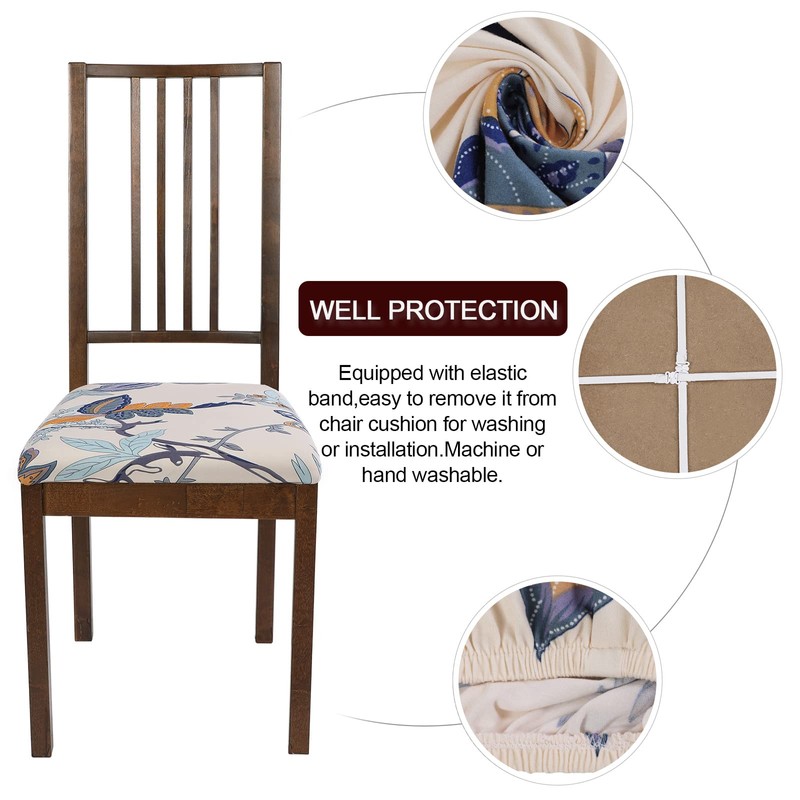 SearchI Seat Covers for Dining Room Chairs Stretch Printed Chair