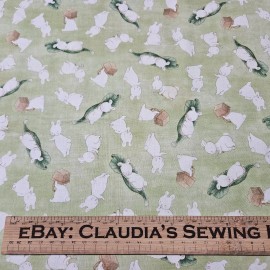 VIP Rock A Bye Bunny BTY Bunnies by the Bay VIP Exclusive Leaf Basket Green