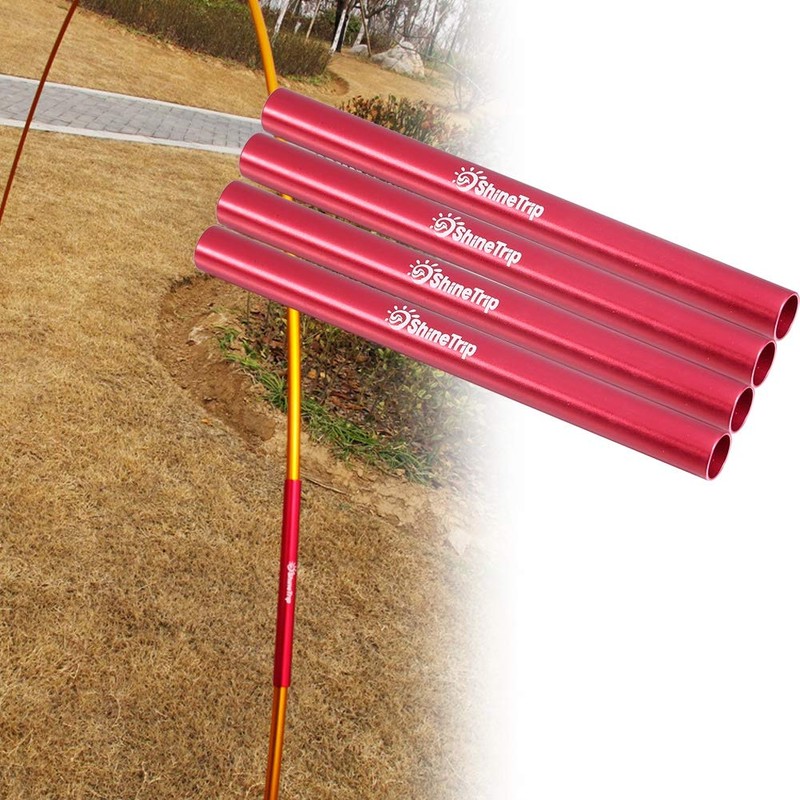Jacksing Tent Pole Repair Tube, 4 Pieces Aluminium Alloy Tent