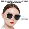 OCCI CHIARI Sunglasses Reading Glasses 2.75 Sunglass Readers for Women