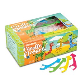 Practicon SmileGoods - Hilo dental para jirafa, envuelto individualmente, caja de 200 unidades
