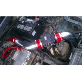 PERFORMANCE COLD AIR INTAKE KIT + FILTER FOR 2000-2005 Mitsubishi Eclipse SPYDER GS GT GTS RS 2.4 2.4L 4CYL 3.0 3.0L V6 ENGINE (RED)