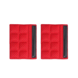 PAXLAMB 2PCS Chin Pads Foam Pad Set Strap Padding Replacements Universal Cushion Mats Liners for Cycling Bike Bicycle Motorcycle Road Racing Riding Helmet (Red 2PCS)