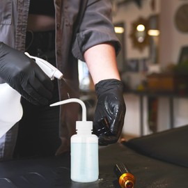 Beavorty 150ml Safety Wash Bottle with Narrow Mouth, Squeeze Bottle for Lab, Plant Watering, Eyelash Cleaing, Tattoo Wash(3PCS)