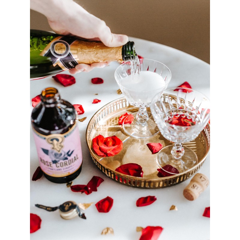 Portland Syrups Rose Cordial Syrup - Craft Exquisite Floral beverages