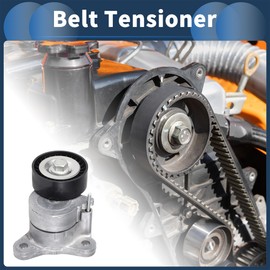 A ABSOPRO Belt Tensioner Drive Belt Tensioner Pulley Assembly for Jeep Renegade 2014-2018 No.04891595AC/04891595AB/04891595AA Metal 1 Pcs