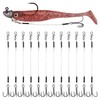 Stinger Hooks (12-Packs) for Jig Heads, Quick Snap #6/#8 Trailer