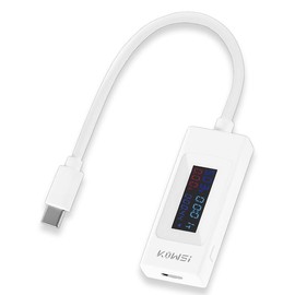 waves USB Type-C Tester 4-30V Current Voltage Checker (White)