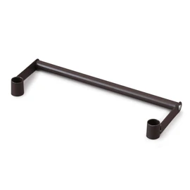 Iris Ohyama Rack, Metal Rack, Parts, Side Hanger, Color Metal, Steel Rack, Compatible Pole Diameter: 0.7 inches (19 mm), CMM-35SH, Brown, Width 14.0 x Depth 4.9 x Height 1.4 inches (35.5 x 12.5 x 3.5