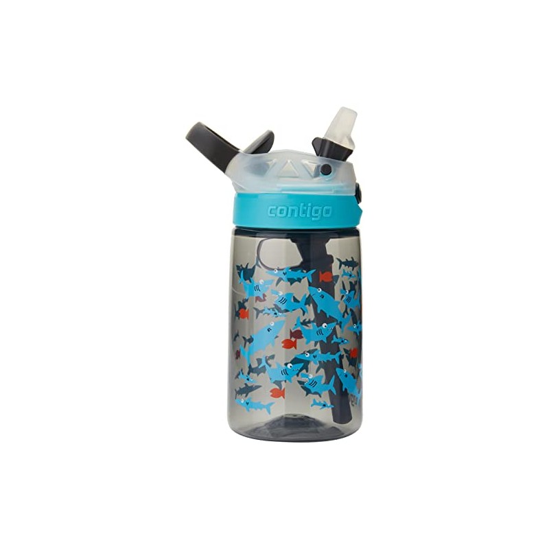 Contigo Gizmo Flip 'Autospout' Kids Water Bottle - Shark 414ml