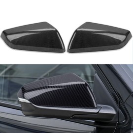 zayody Driver & Passeger Side Rearview Mirror Cover Cap Compatible with Chevy Equinox GMC Terrain 2018-2023 Carbon Fiber Exterior Side Mirror Cover Replacement for 23406416 23406417 84225387 84545949