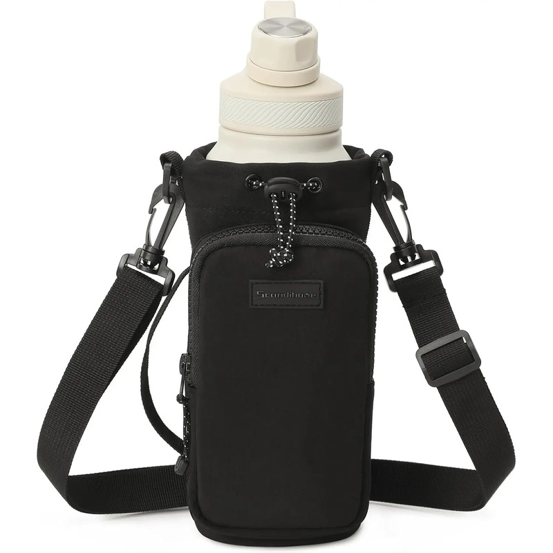 Water Bottle Crossbody Bag for Travel & Sports – Insulated