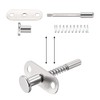 uxcell Plunger Latches Spring-loaded Stainless Steel 6mm Dia Head 6mm
