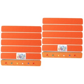 Operitacx 2 Sets Decorative Felt Bulletin Board Set Wall Mount Notice Boards for School Office Home Decoration