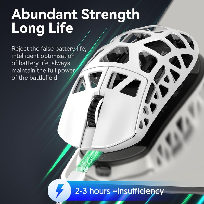 ATTACK SHARK R3 Magnesium Alloy Wireless Gaming Mouse, BT/2.4Ghz/Wired 46g